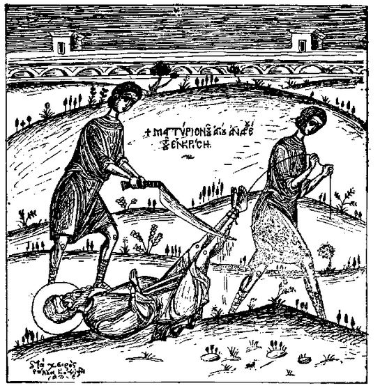 The martyrdom of St